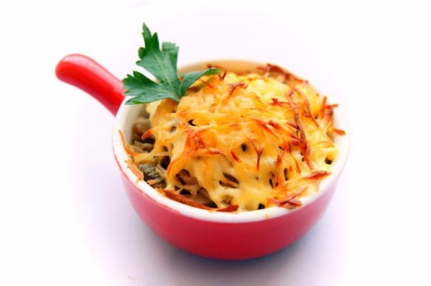 Жульен из курицы с грибами