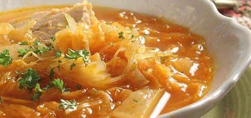 Щи из кислой капусты