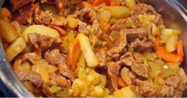 Азу из говядины с овощами