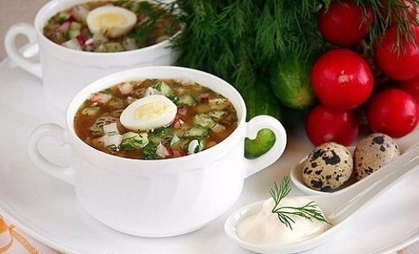 Окрошка на квасе