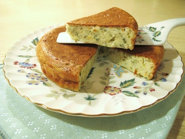 Быстрый сырный пирог