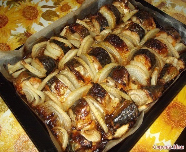 Скумбрия запеченная в духовке Скумбрия запеченная в духовке