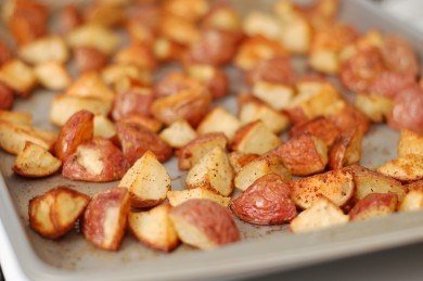 •Жареный картофель с чесноком• •Жареный картофель с чесноком•