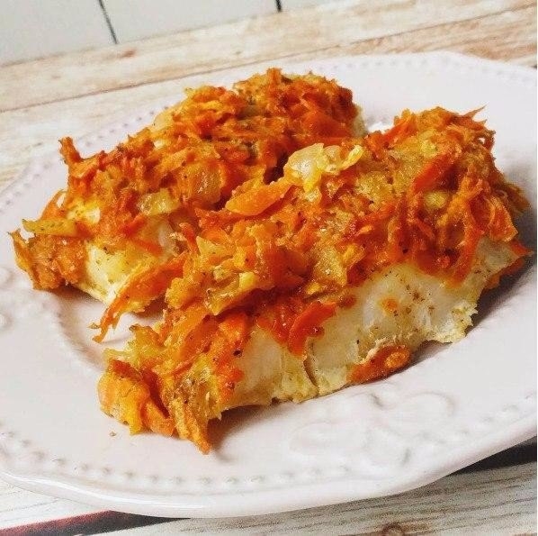 Треска под шубой, ну очень вкусно!