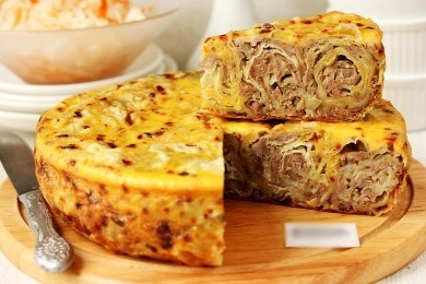 &bull;Мясной пирог Ленивец в мультиварке &mdash; рецепт для мультиварки&bull;