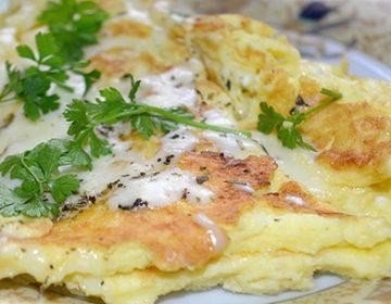 Омлет с капустой