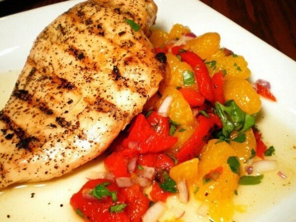 Тушеная куриная грудка в кефире