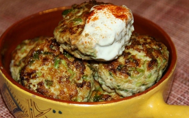 Кабачковые котлеты с фаршем