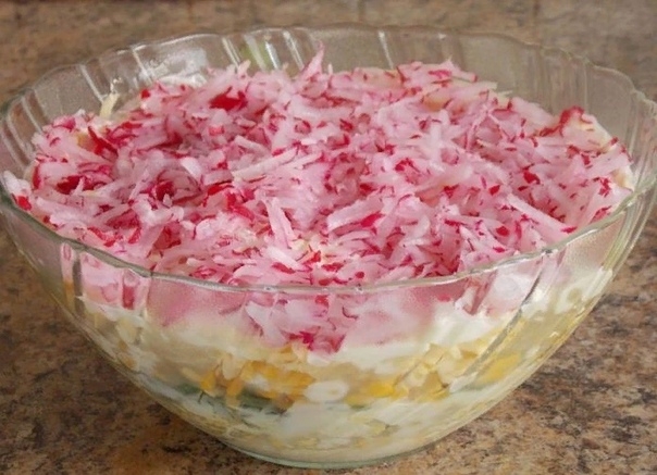 Овощной салат с сыром, яйцом и редиской! Овощной салат с сыром, яйцом и редиской!