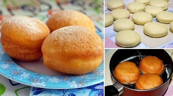 Самые вкусные пончики с начинкой! Самые вкусные пончики с начинкой!