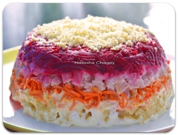 Салат с корейской морковкой «Закат» Салат с корейской морковкой «Закат»