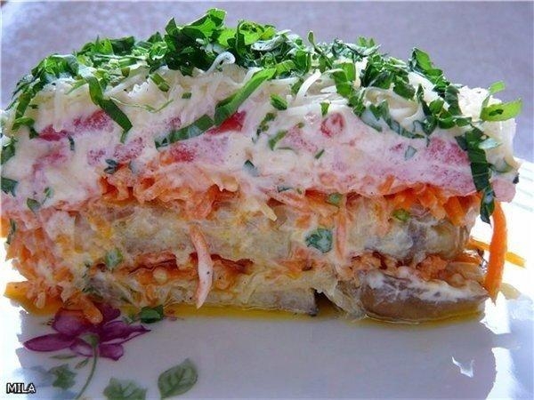 Салат "Баклажанный рай" Салат "Баклажанный рай"