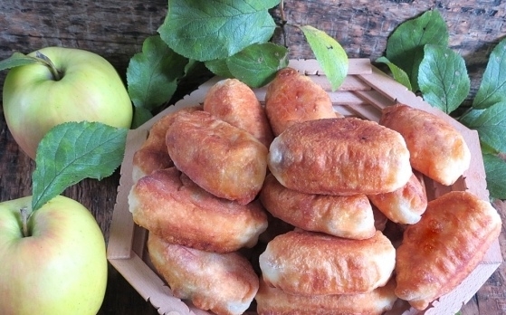 ПИРОЖКИ С ЯБЛОКАМИ БЕЗ ДРОЖЖЕЙ