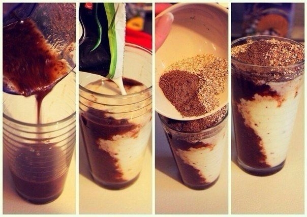 Коктейль с отрубями и черносливом
