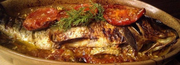 Карп запеченный в духовке