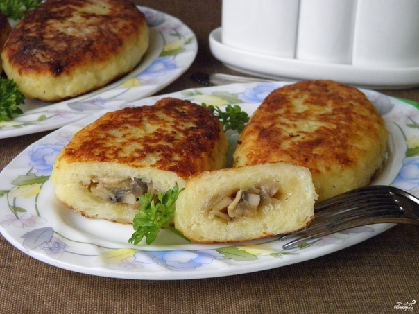 Зразы картофельные с грибами Зразы картофельные с грибами