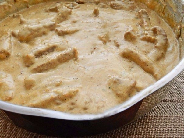 МЯСО ТУШЕНОЕ СО СМЕТАНКОЙ