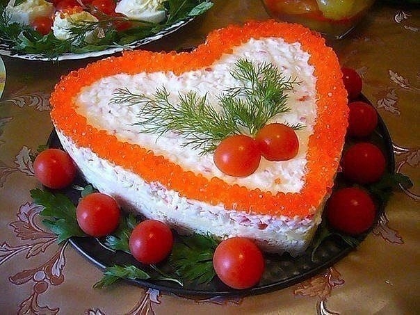 Салат "Нежное сердце" Салат "Нежное сердце"
