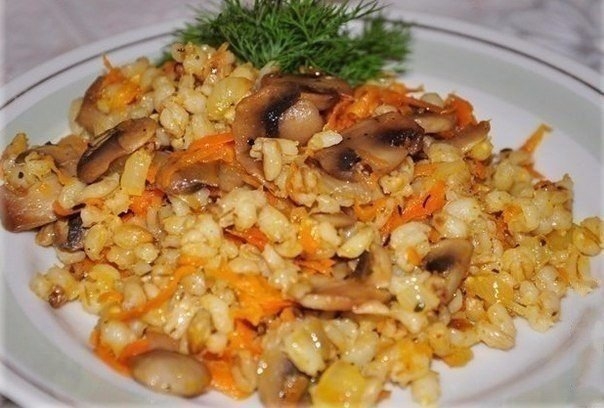 Перловая каша с грибами Перловая каша с грибами
