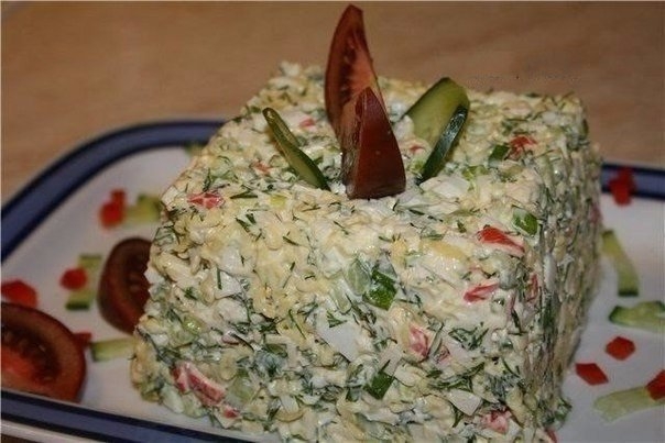 Простой, дешевый, но очень вкусный салат Простой, дешевый, но очень вкусный салат