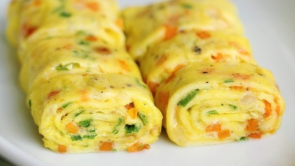 Омлет с овощами. Вкусный завтрак за 5 минут Омлет с овощами. Вкусный завтрак за 5 минут