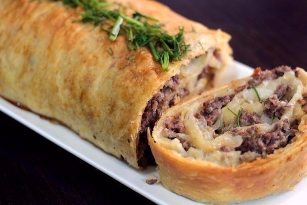 Диетический лаваш с мясом