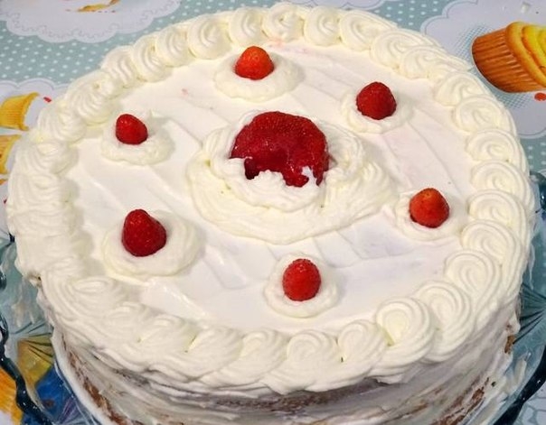 Торт Клубника со сливками Торт Клубника со сливками