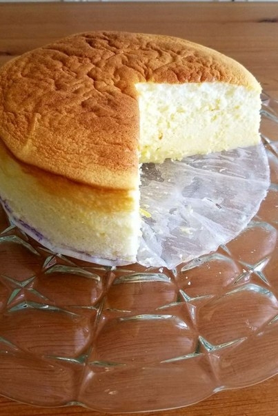 Хлопковый творожный торт. Cotton cheese cake или Japanese cheese cake Хлопковый творожный торт. Cotton cheese cake или Japanese cheese cake