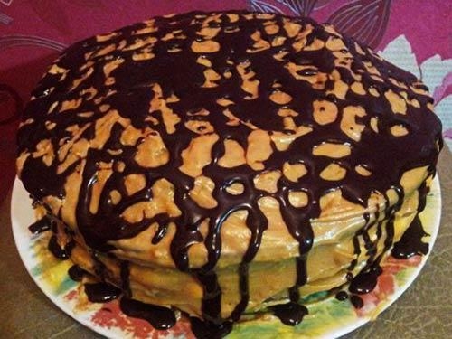 Маковый торт с безе Маковый торт с безе