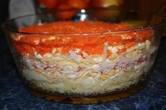 Салат "Бархатный" - изумительное сочетание продуктов Салат "Бархатный" - изумительное сочетание продуктов