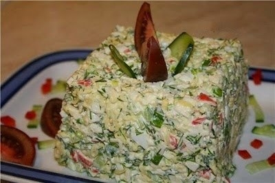 Бюджетный салат "Сытный"