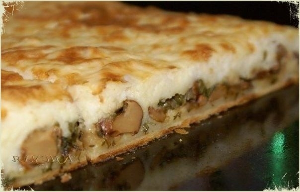 Слоёный пирог с грибами и картофелем. Просто гениально! Слоёный пирог с грибами и картофелем. Просто гениально!