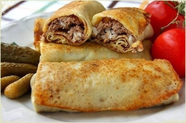 ГОТОВИМ БЛИНЧИКИ С МЯСОМ И РИСОМ ГОТОВИМ БЛИНЧИКИ С МЯСОМ И РИСОМ