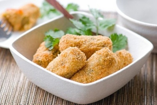 Быстрые куриные котлеты в панировке для суши Быстрые куриные котлеты в панировке для суши