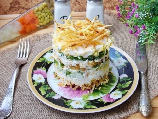Салат с картофелем пай Салат с картофелем пай