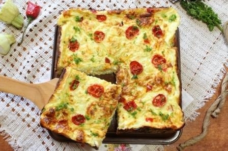 Кабачковый пирог-запеканка с сыром Кабачковый пирог-запеканка с сыром