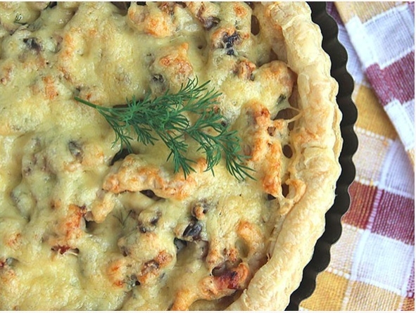 Пирог с индейкой и грибами Пирог с индейкой и грибами