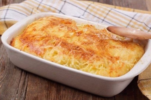 Кальмары, запечённые под сыром