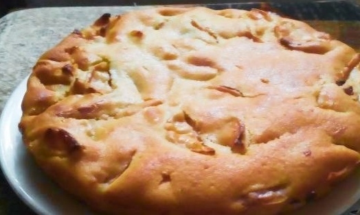 Постный манник с яблоками Постный манник с яблоками