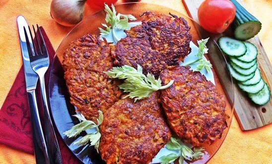 Печень куриная в морковной шубе Печень куриная в морковной шубе