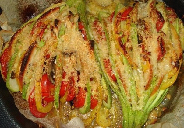 Кабачковый веер .
