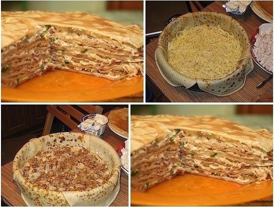 НЕОБЫКНОВЕННО Вкусный Блинный Пирог с КУРИЦЕЙ и ГРИБАМИ НЕОБЫКНОВЕННО Вкусный Блинный Пирог с КУРИЦЕЙ и ГРИБАМИ