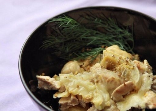 Кабачок и курица «на скорую руку»