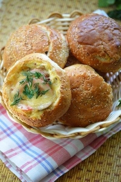 Фаршированные булочки для пикника Фаршированные булочки для пикника