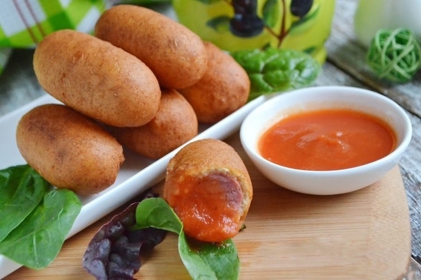 Мини корн-доги Мини корн-доги