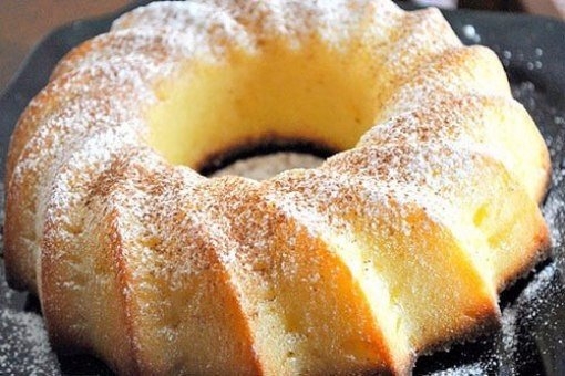 Манник с персиками