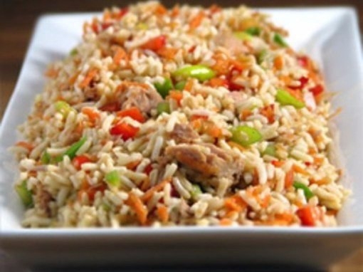 Нежнейшая говядина с овощами и рисом на обед