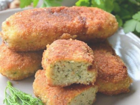 Рыбные палочки с кабачком и укропом Рыбные палочки с кабачком и укропом