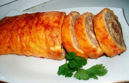 Яично-мясной рулет Яично-мясной рулет