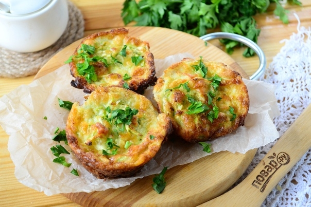 Маффины с кабачком и сыром Маффины с кабачком и сыром